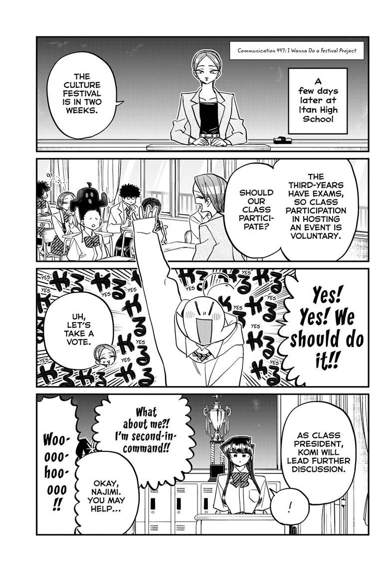 Komi Can't Communicate Chap 447 - Next Chap 448