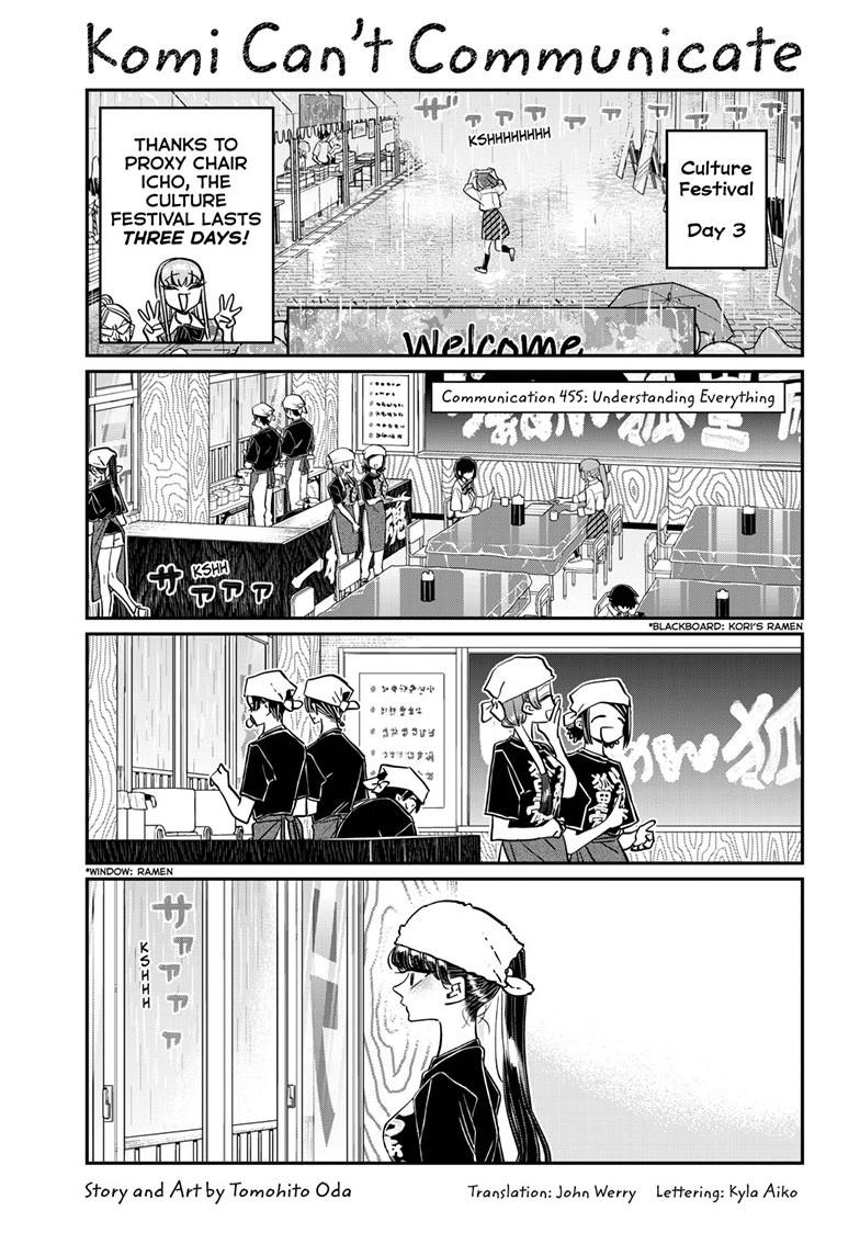 Komi Can't Communicate Chap 455 - Next Chap 456