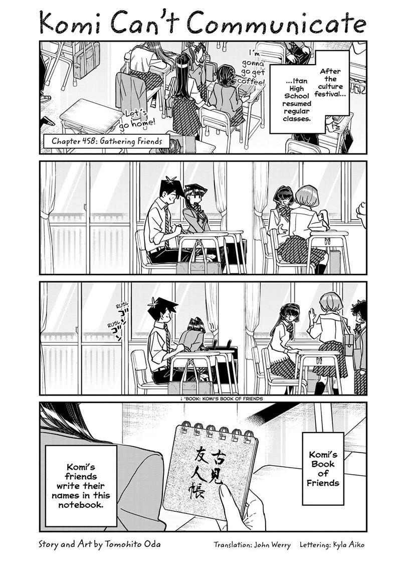 Komi Can't Communicate Chap 458 - Next Chap 459