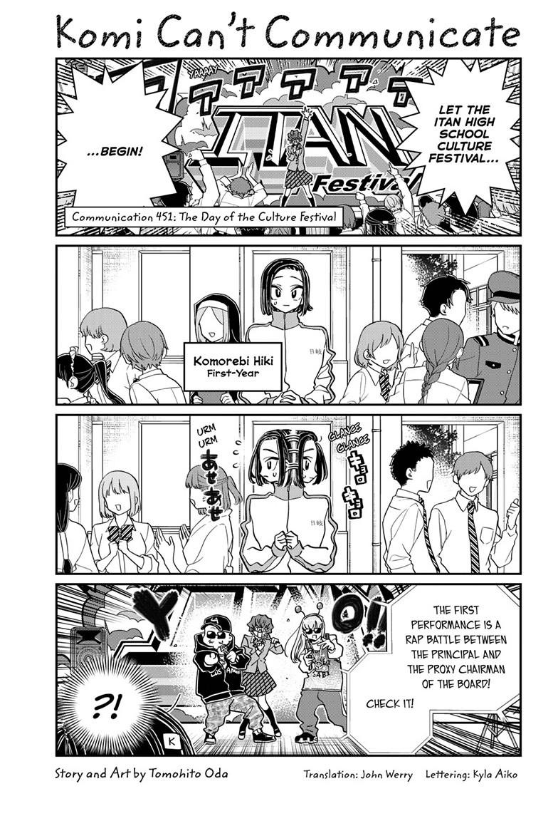 Komi Can't Communicate Chap 451 - Next Chap 452