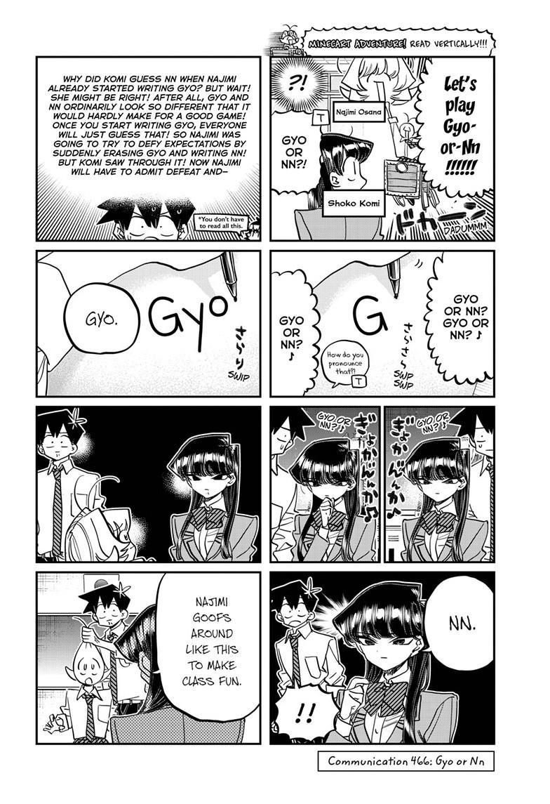 Komi Can't Communicate Chap 466 - Next Chap 467