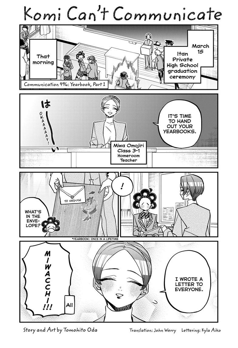 Komi Can't Communicate Chap 496 - Next Chap 497