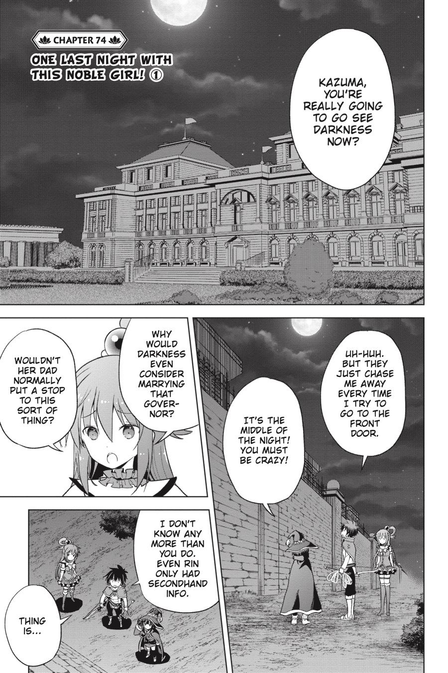 Kono Subarashii Sekai ni Shukufuku o! Chap 74 - Next Chap 75