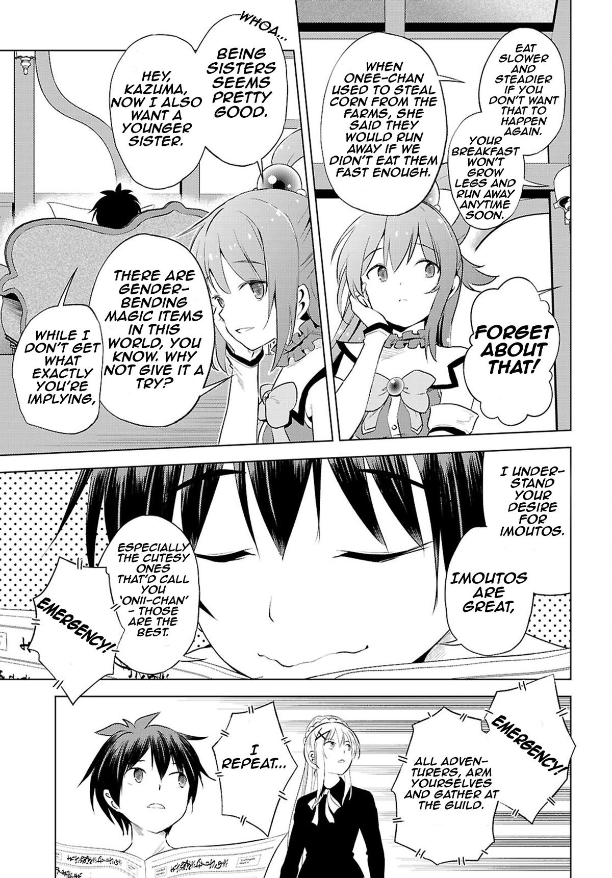 Kono Subarashii Sekai ni Shukufuku o! Chap 126 - Next Chap 127