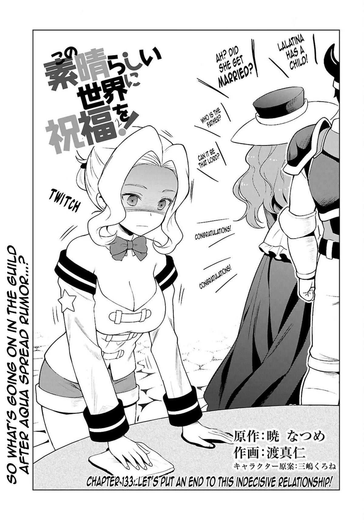 Kono Subarashii Sekai ni Shukufuku o! Chap 133 - Next Chap 134