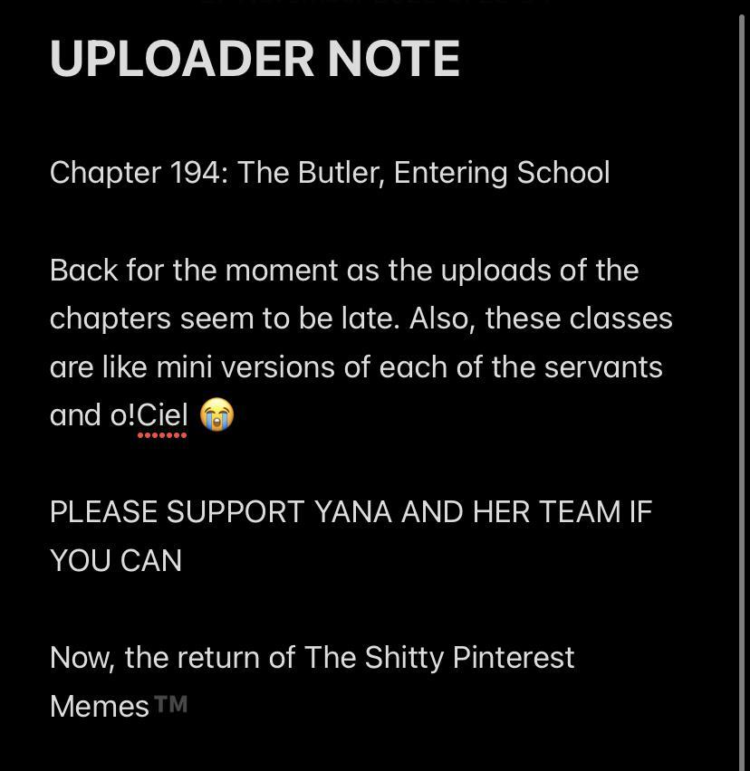 Black Butler Chap 194 - Next Chap 195