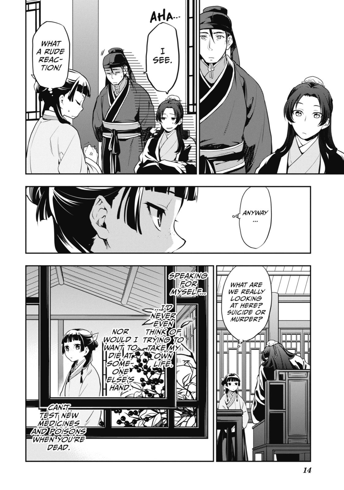 Kusuriya no Hitorigoto Chap 15 - Next Chap 16