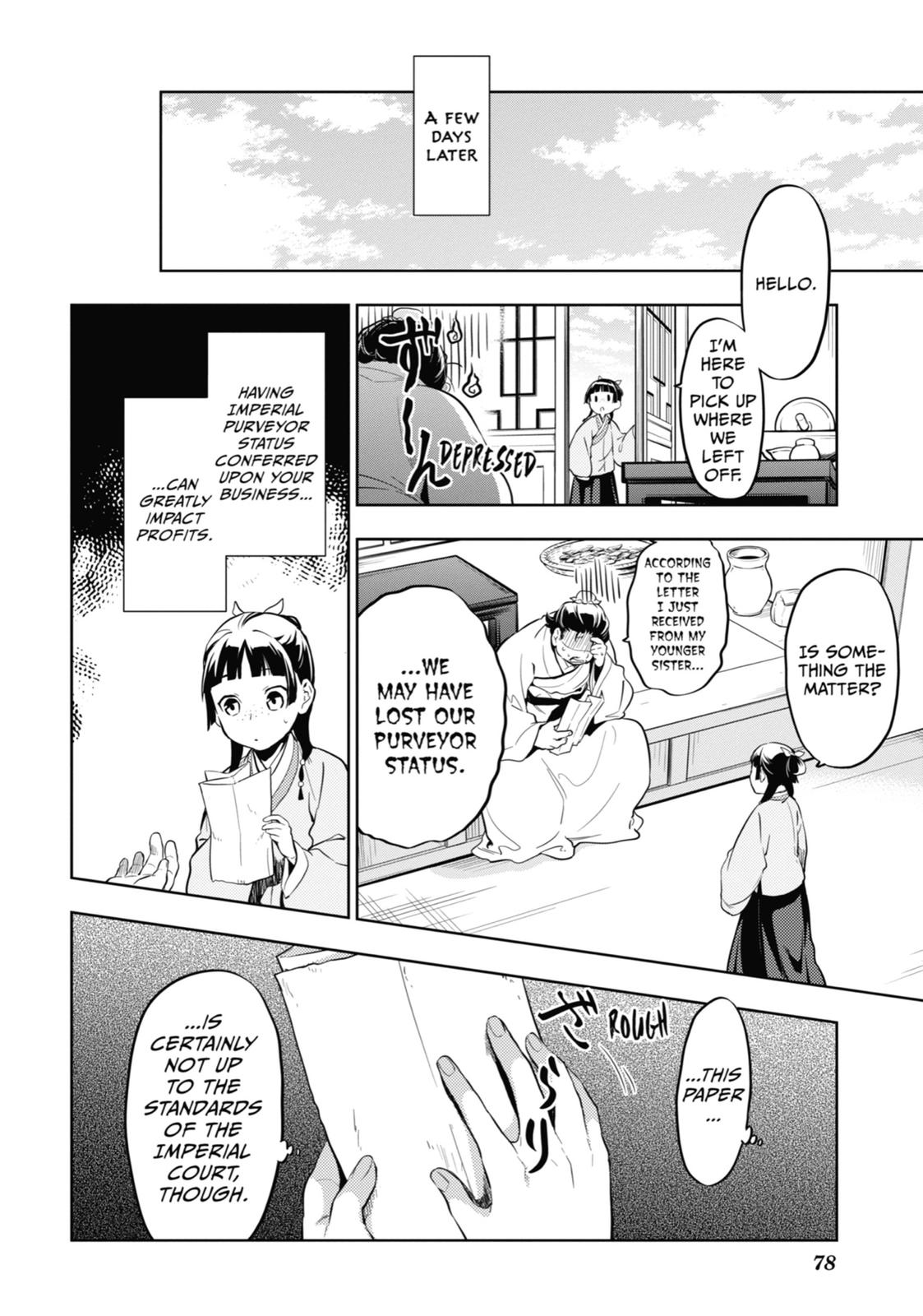 Kusuriya no Hitorigoto Chap 35 - Next Chap 36