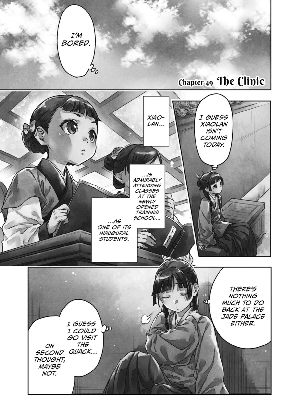 Kusuriya no Hitorigoto Chap 49 - Next Chap 50