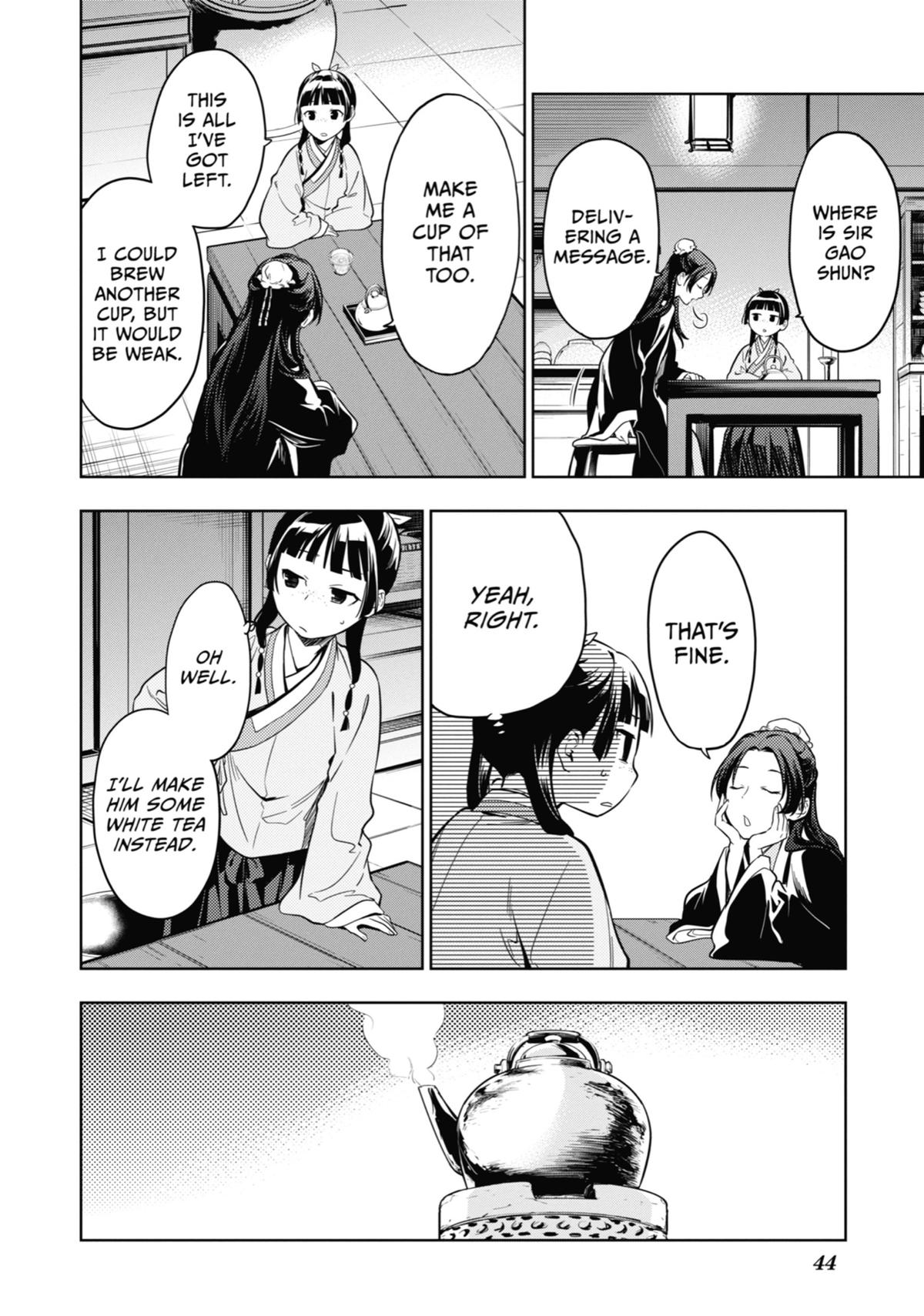 Kusuriya no Hitorigoto Chap 43 - Next Chap 44