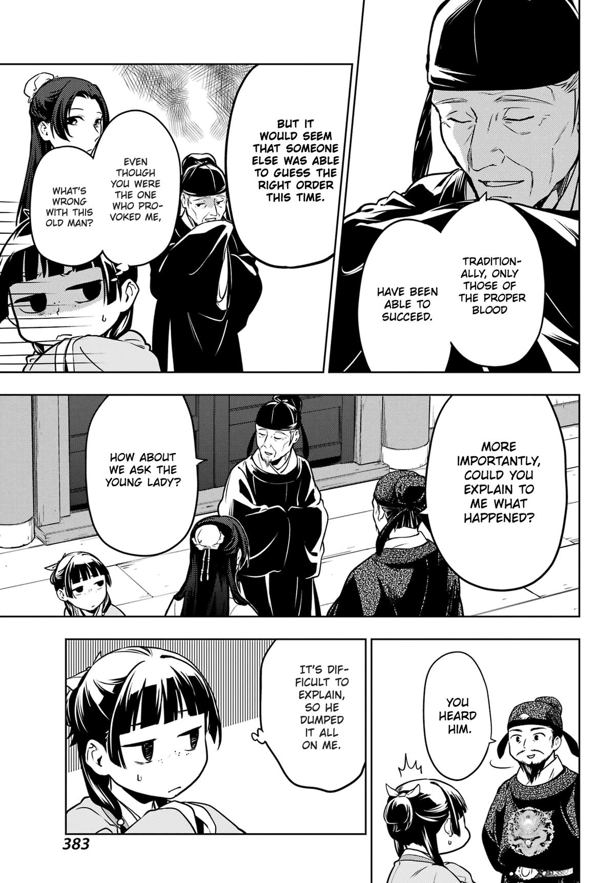 Kusuriya no Hitorigoto Chap 54 - Next Chap 55