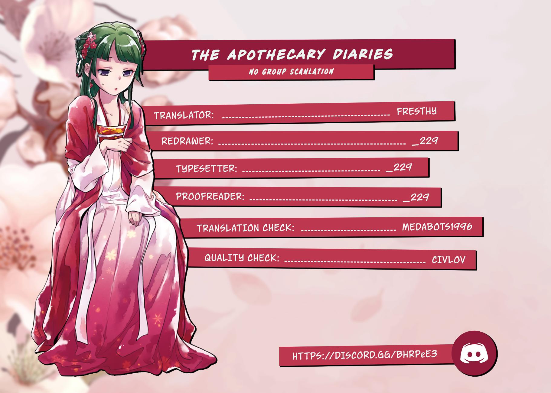 Kusuriya no Hitorigoto Chap 55 - Next Chap 56