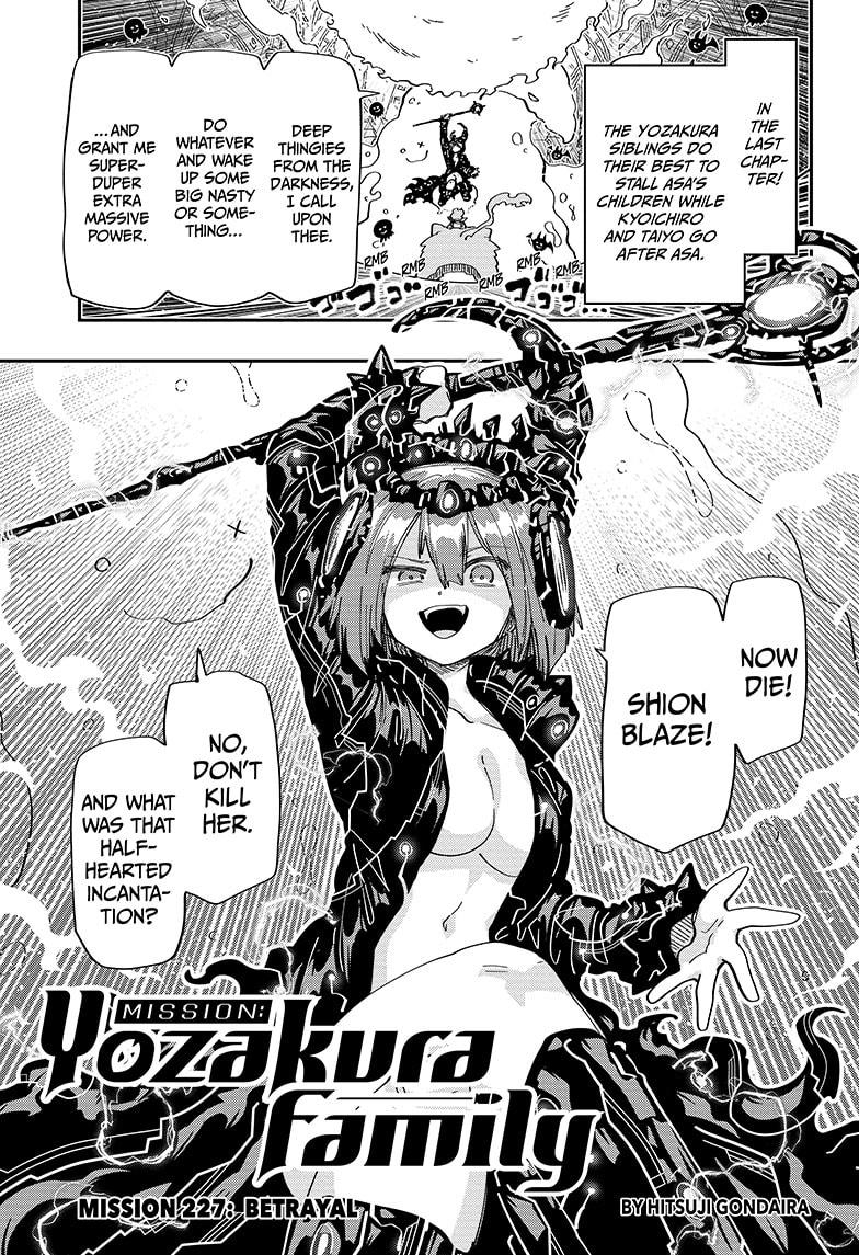Mission: Yozakura Family Chap 227 - Next Chap 228