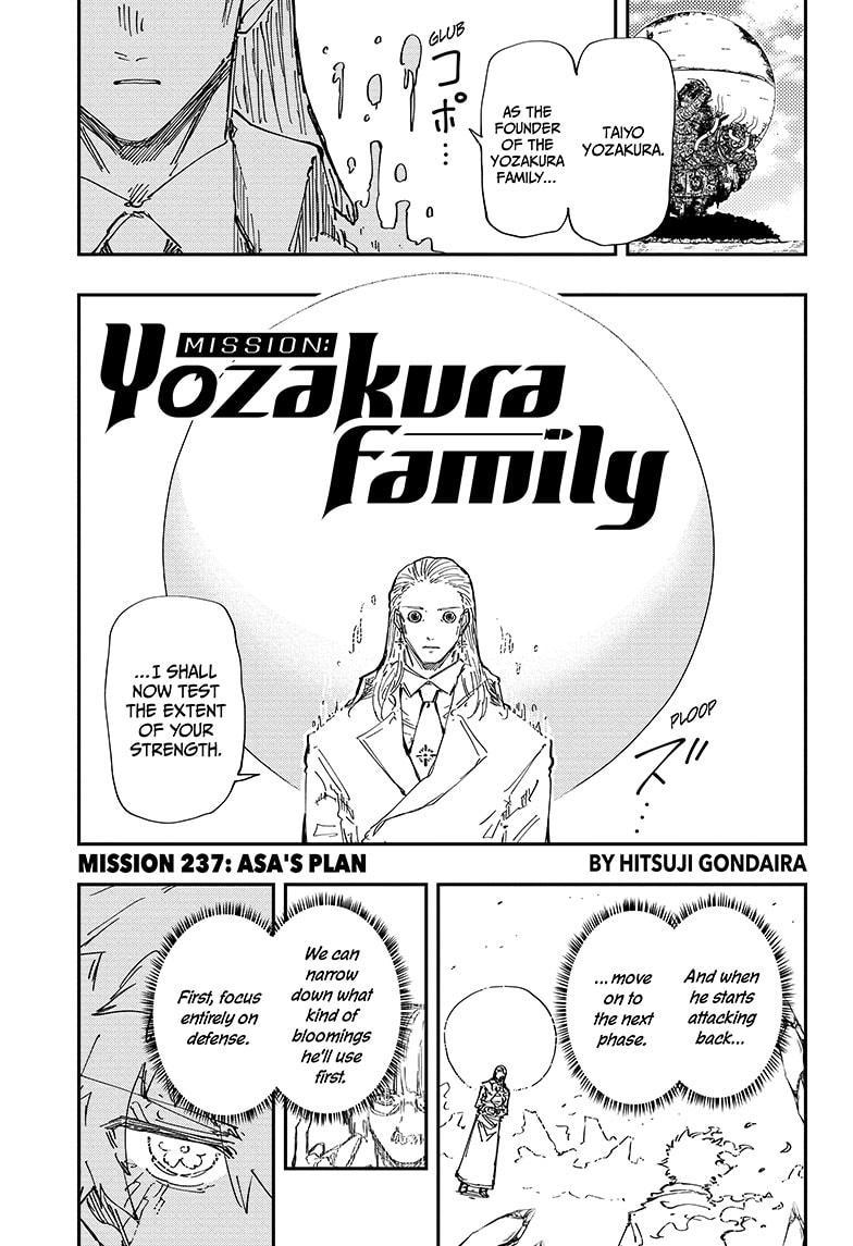 Mission: Yozakura Family Chap 237 - Next Chap 238