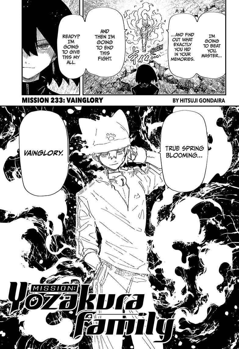 Mission: Yozakura Family Chap 233 - Next Chap 234
