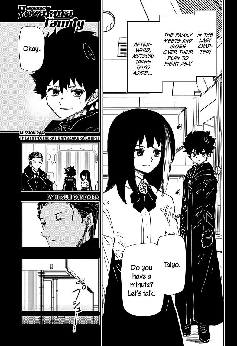 Mission: Yozakura Family Chap 244 - Next Chap 245