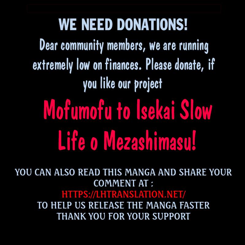 Mofumofu to Isekai Slow Life o Mezashimasu Chap 22 - Next Chap 23