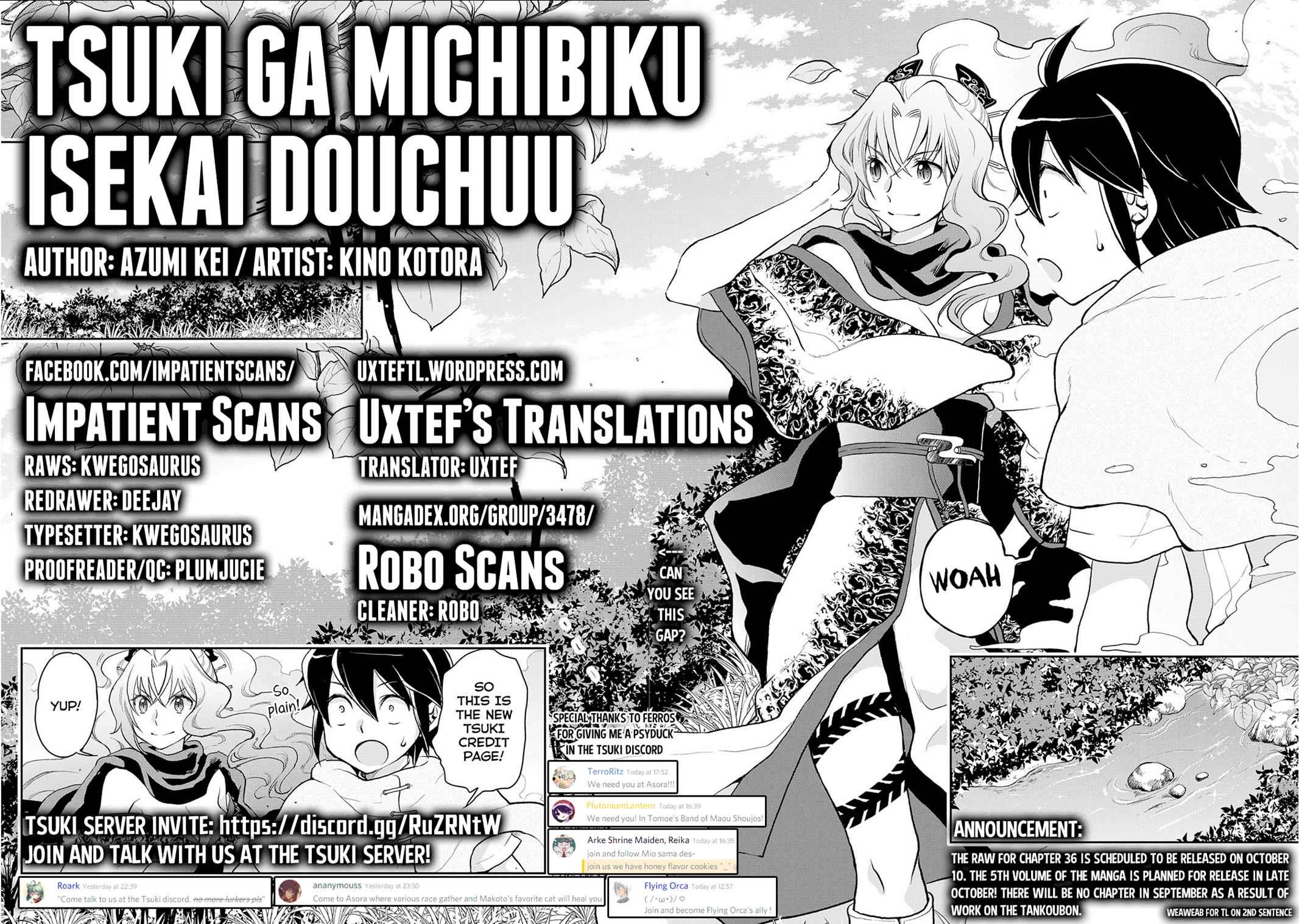 Tsuki ga Michibiku Isekai Douchuu Chap 35 - Next Chap 36