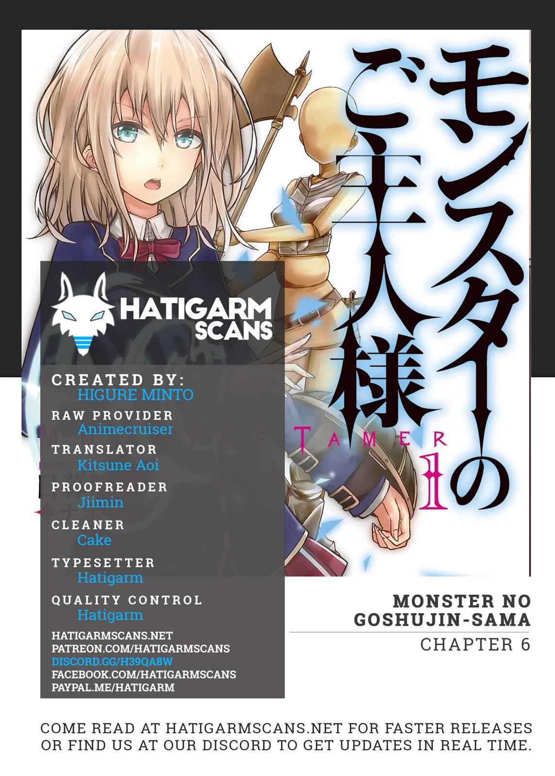 Monster no Goshujinsama Chap 6 - Next Chap 7