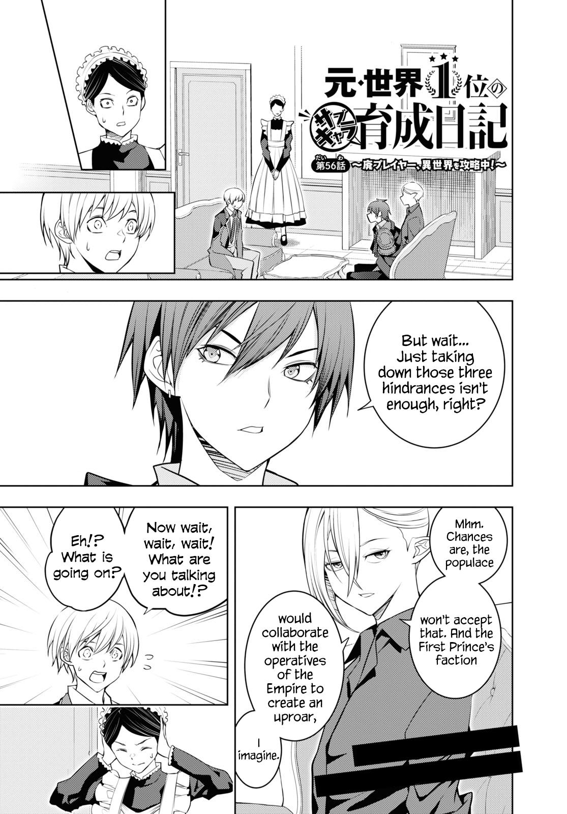Moto Sekai Ichi'i Subchara Ikusei Nikki: Hai Player, Isekai wo Kouryakuchuu! Chap 56 - Next Chap 57