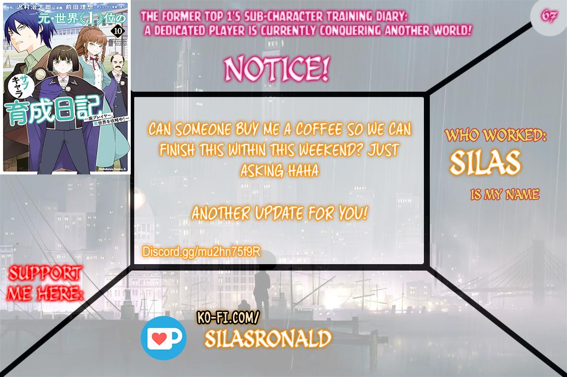 Moto Sekai Ichi'i Subchara Ikusei Nikki: Hai Player, Isekai wo Kouryakuchuu! Chap 67 - Next Chap 68