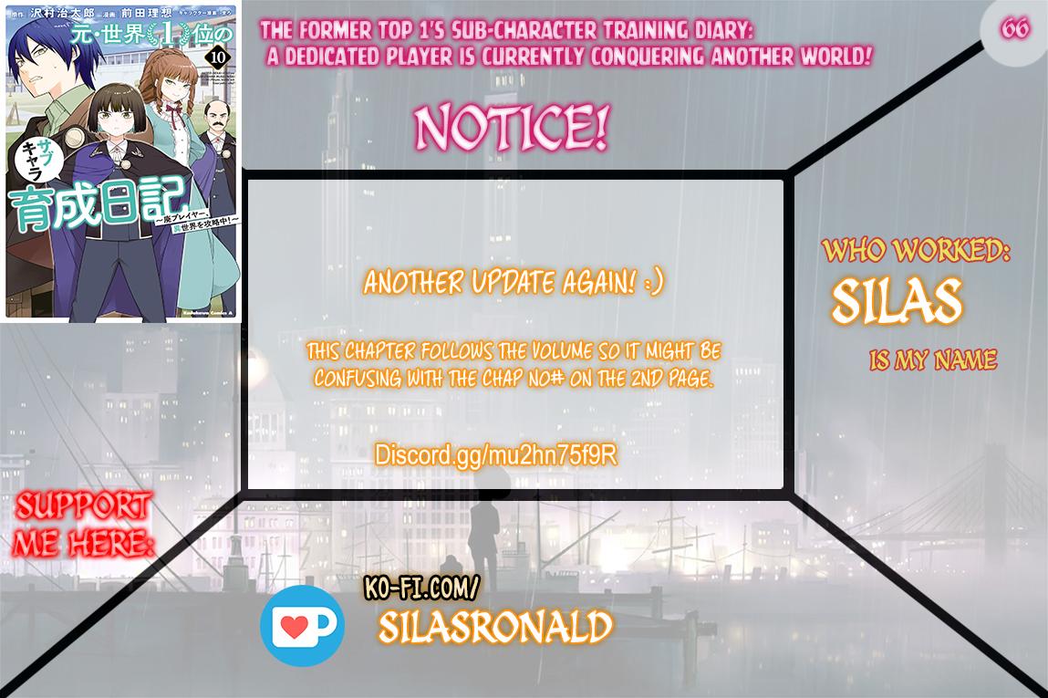 Moto Sekai Ichi'i Subchara Ikusei Nikki: Hai Player, Isekai wo Kouryakuchuu! Chap 66 - Next Chap 67