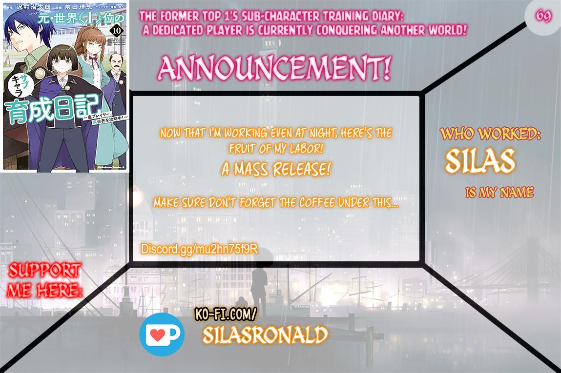 Moto Sekai Ichi'i Subchara Ikusei Nikki: Hai Player, Isekai wo Kouryakuchuu! Chap 69 - Next Chap 70