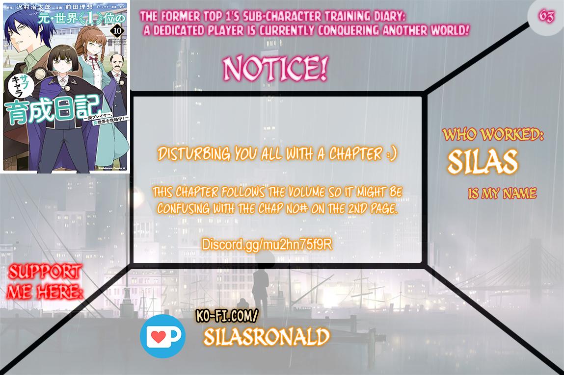 Moto Sekai Ichi'i Subchara Ikusei Nikki: Hai Player, Isekai wo Kouryakuchuu! Chap 63 - Next Chap 64