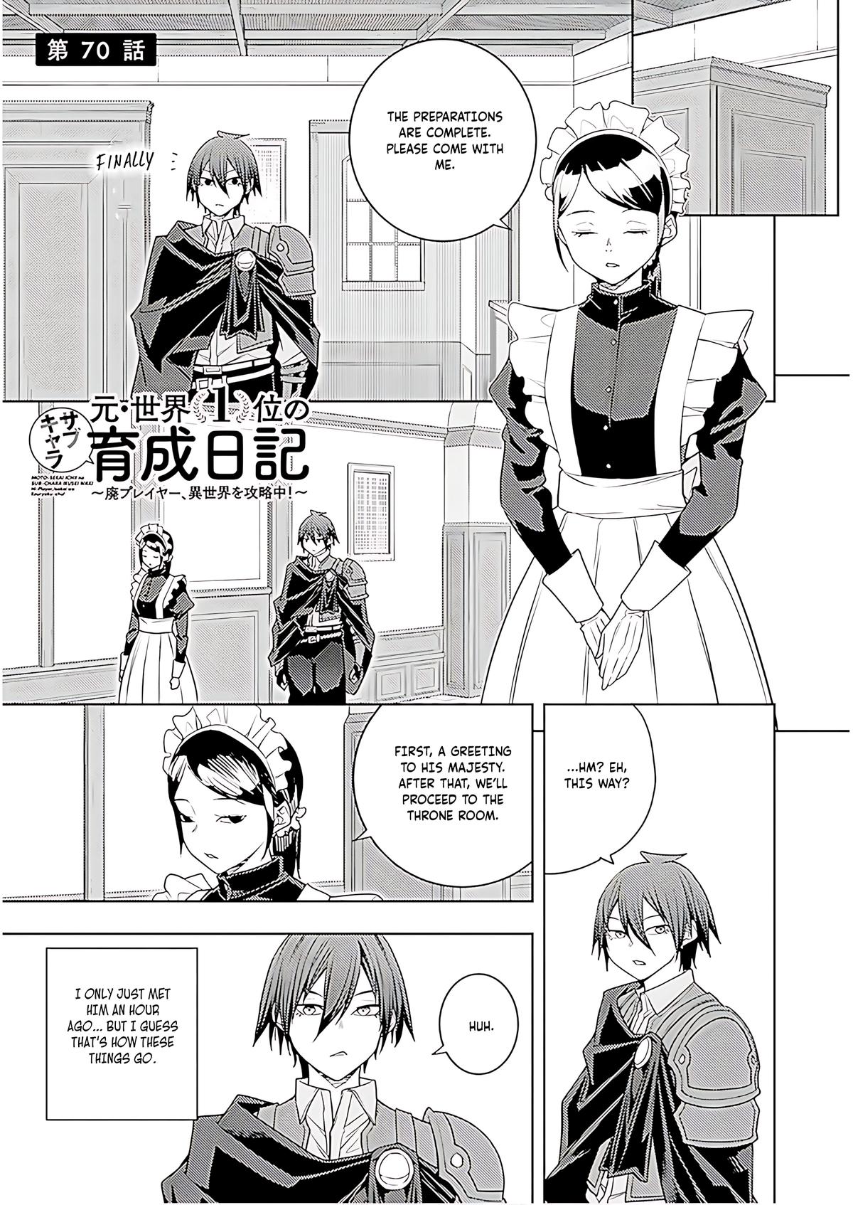 Moto Sekai Ichi'i Subchara Ikusei Nikki: Hai Player, Isekai wo Kouryakuchuu! Chap 71 - Next Chap 72