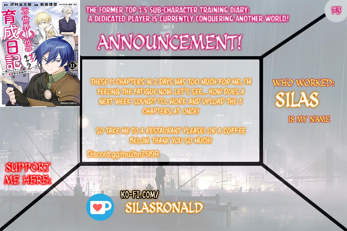 Moto Sekai Ichi'i Subchara Ikusei Nikki: Hai Player, Isekai wo Kouryakuchuu! Chap 73 - Next Chap 74