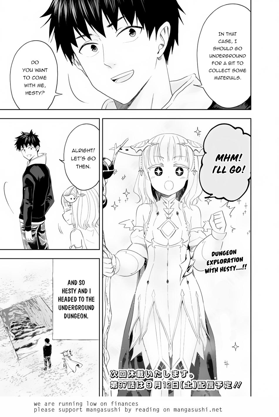 Ore no Ie ga Maryoku Spot Datta Ken: Sundeiru dake de Sekai Saikyou Chap 96 - Next Chap 97