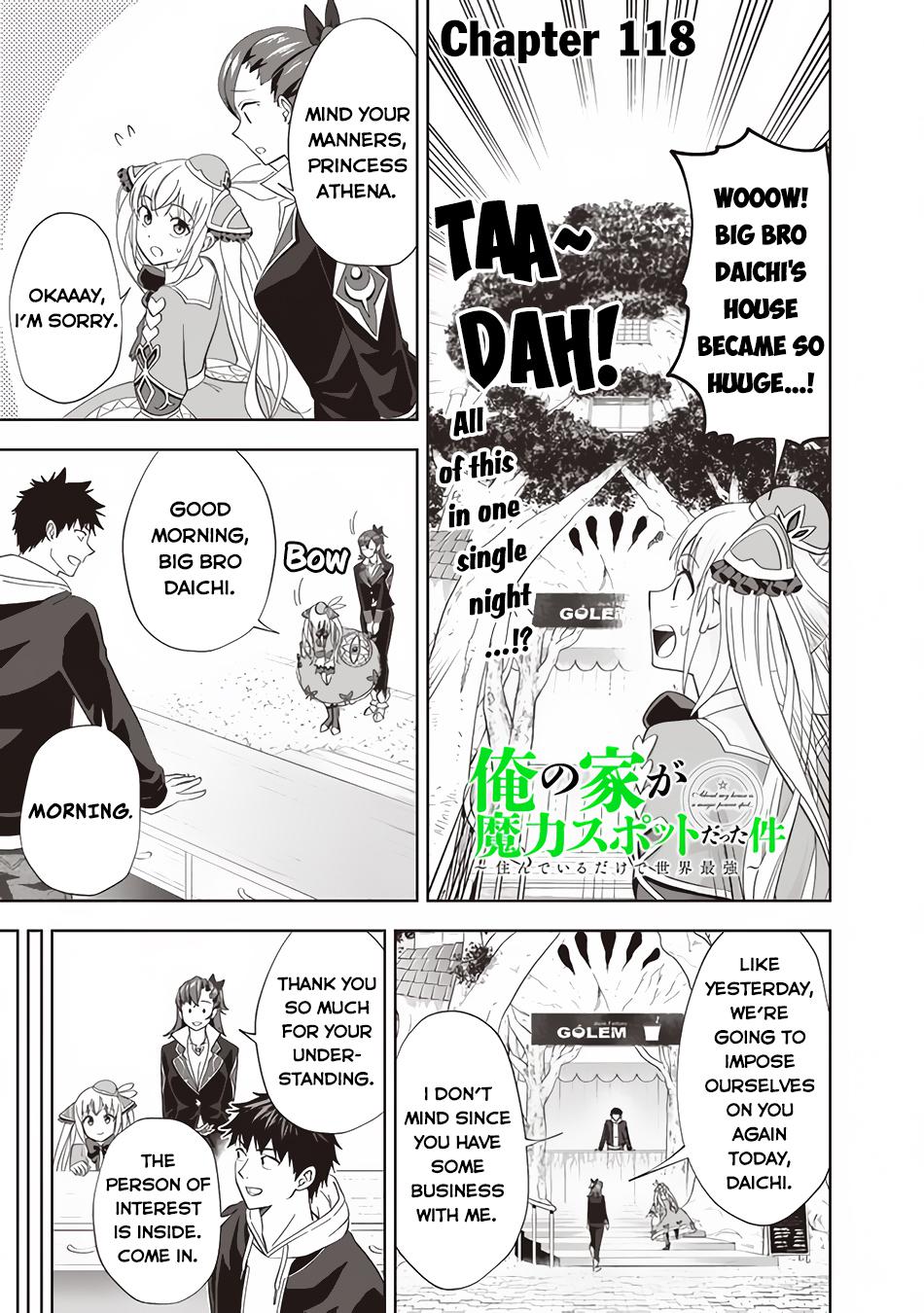 Ore no Ie ga Maryoku Spot Datta Ken: Sundeiru dake de Sekai Saikyou Chap 118 - Next Chap 119