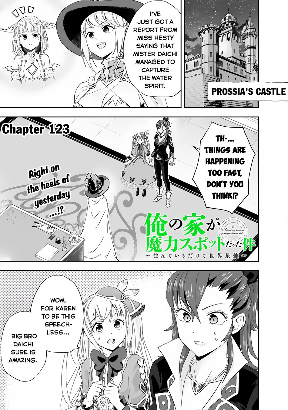 Ore no Ie ga Maryoku Spot Datta Ken: Sundeiru dake de Sekai Saikyou Chap 123 - Next Chap 124