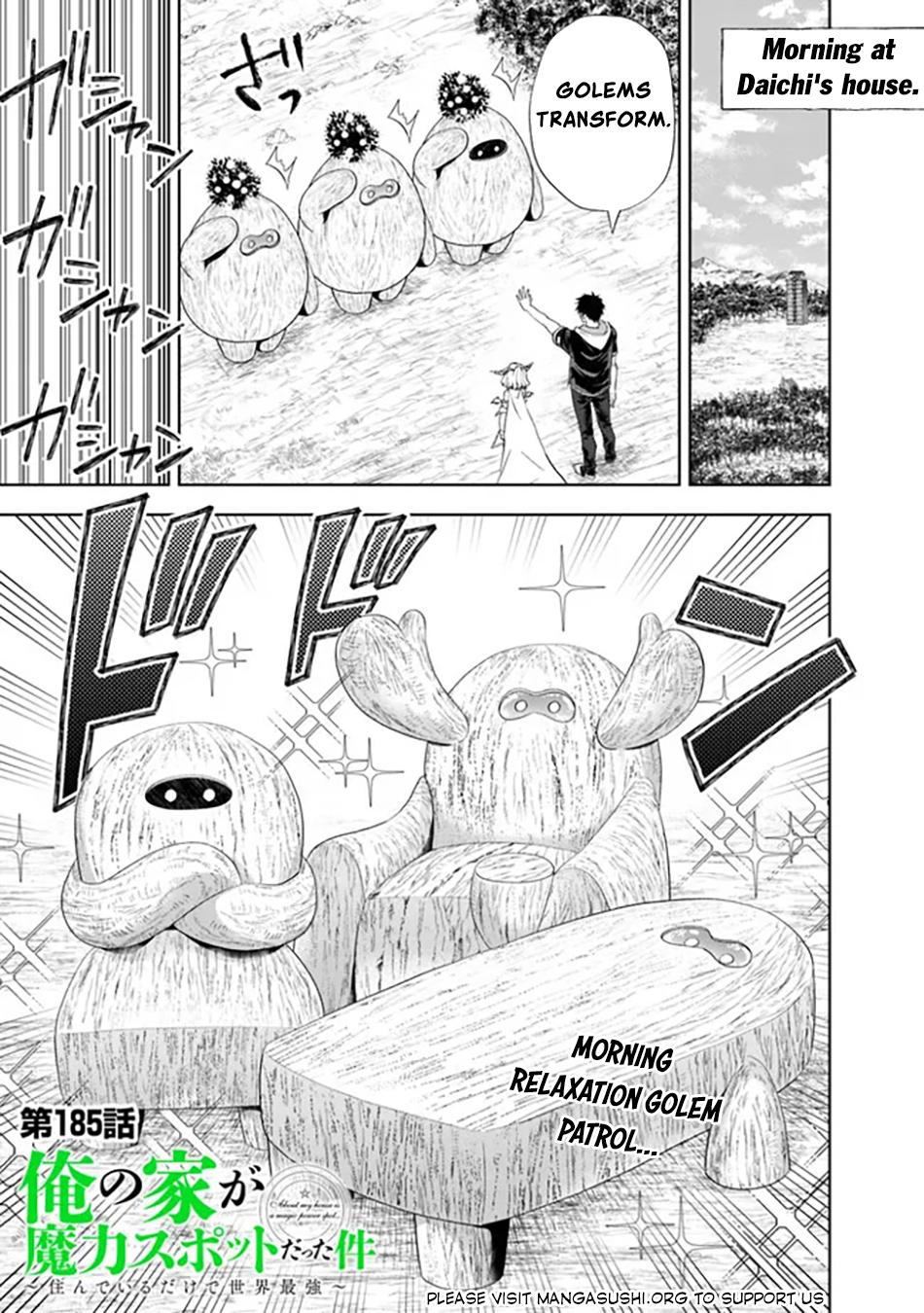 Ore no Ie ga Maryoku Spot Datta Ken: Sundeiru dake de Sekai Saikyou Chap 185 - Next Chap 186