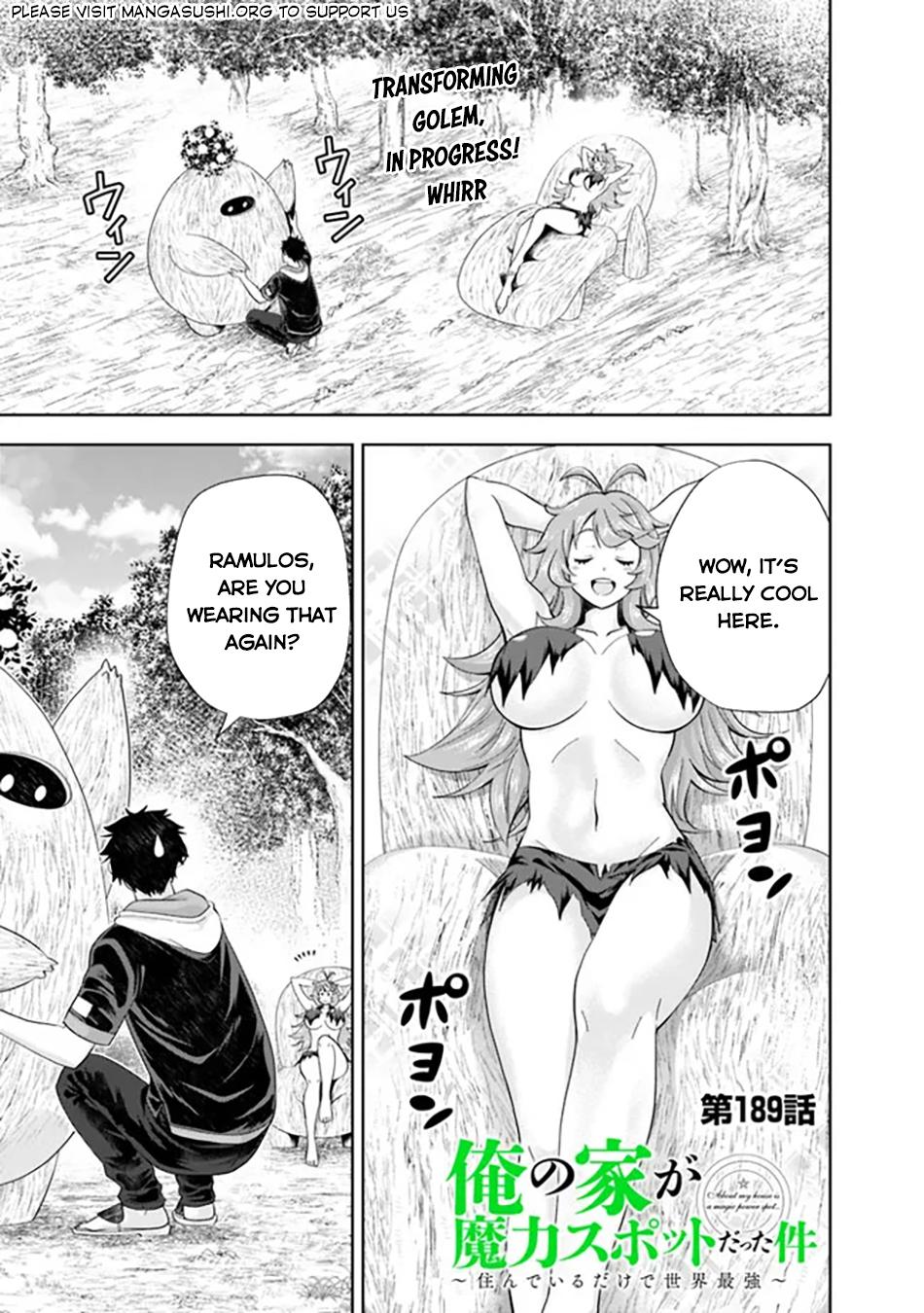 Ore no Ie ga Maryoku Spot Datta Ken: Sundeiru dake de Sekai Saikyou Chap 189 - Next Chap 190