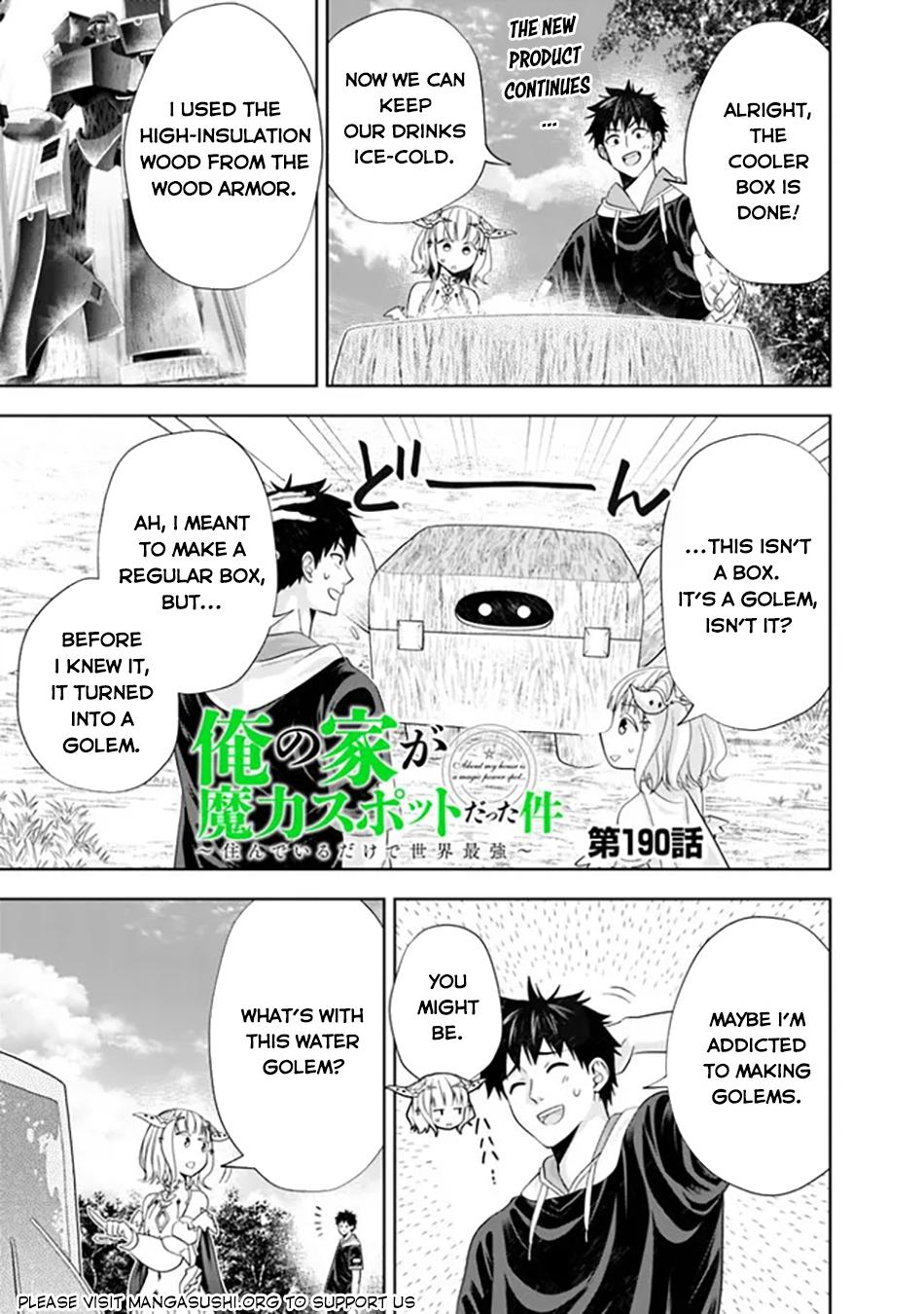 Ore no Ie ga Maryoku Spot Datta Ken: Sundeiru dake de Sekai Saikyou Chap 190 - Next Chap 191