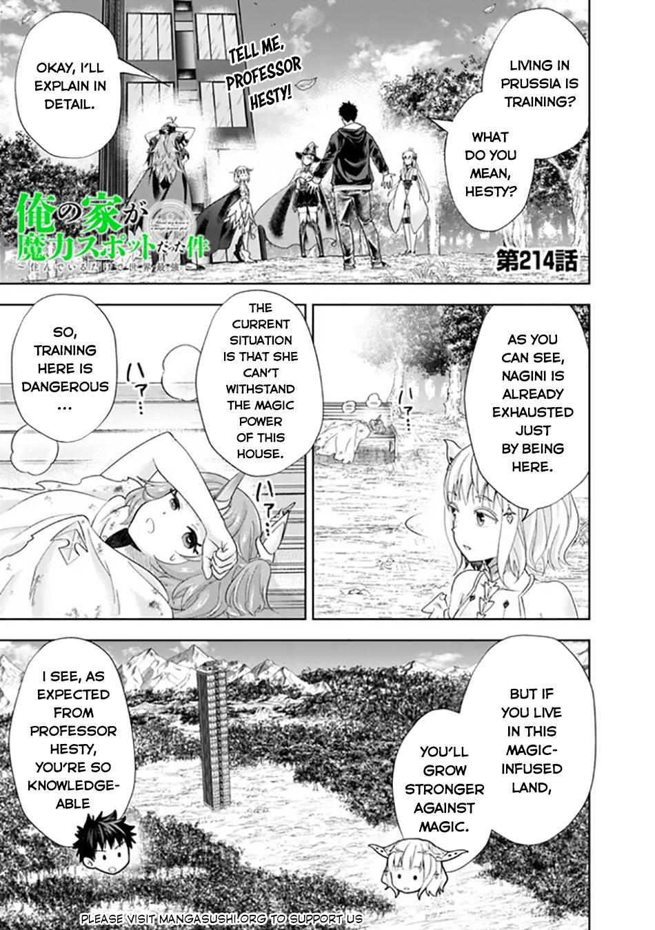 Ore no Ie ga Maryoku Spot Datta Ken: Sundeiru dake de Sekai Saikyou Chap 214 - Next Chap 215