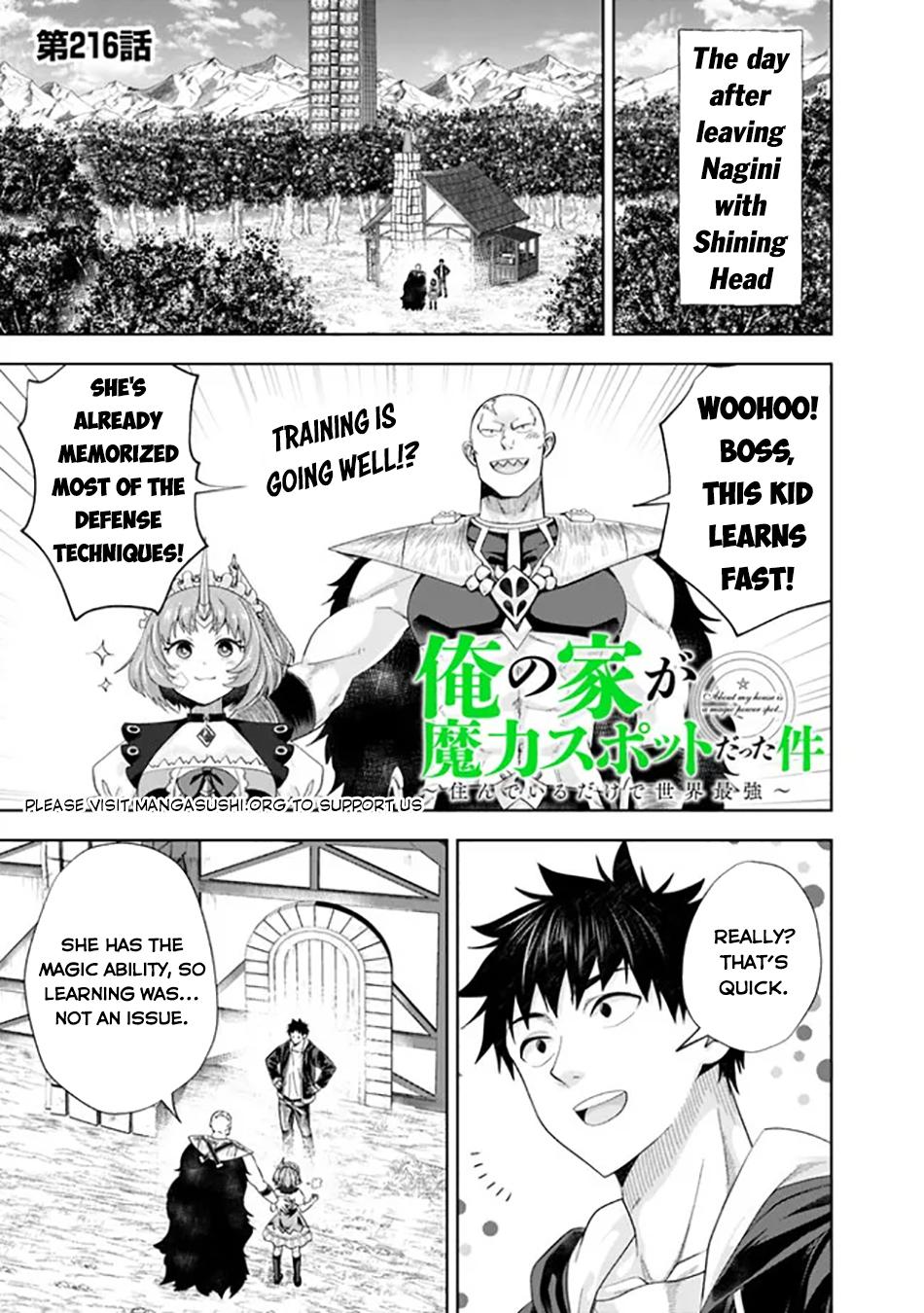 Ore no Ie ga Maryoku Spot Datta Ken: Sundeiru dake de Sekai Saikyou Chap 216 - Next Chap 217