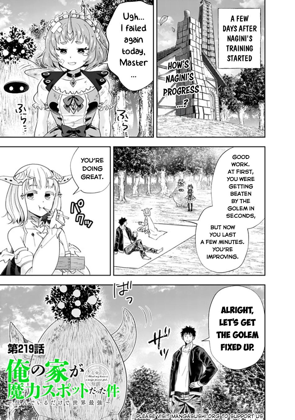 Ore no Ie ga Maryoku Spot Datta Ken: Sundeiru dake de Sekai Saikyou Chap 219 - Next Chap 220
