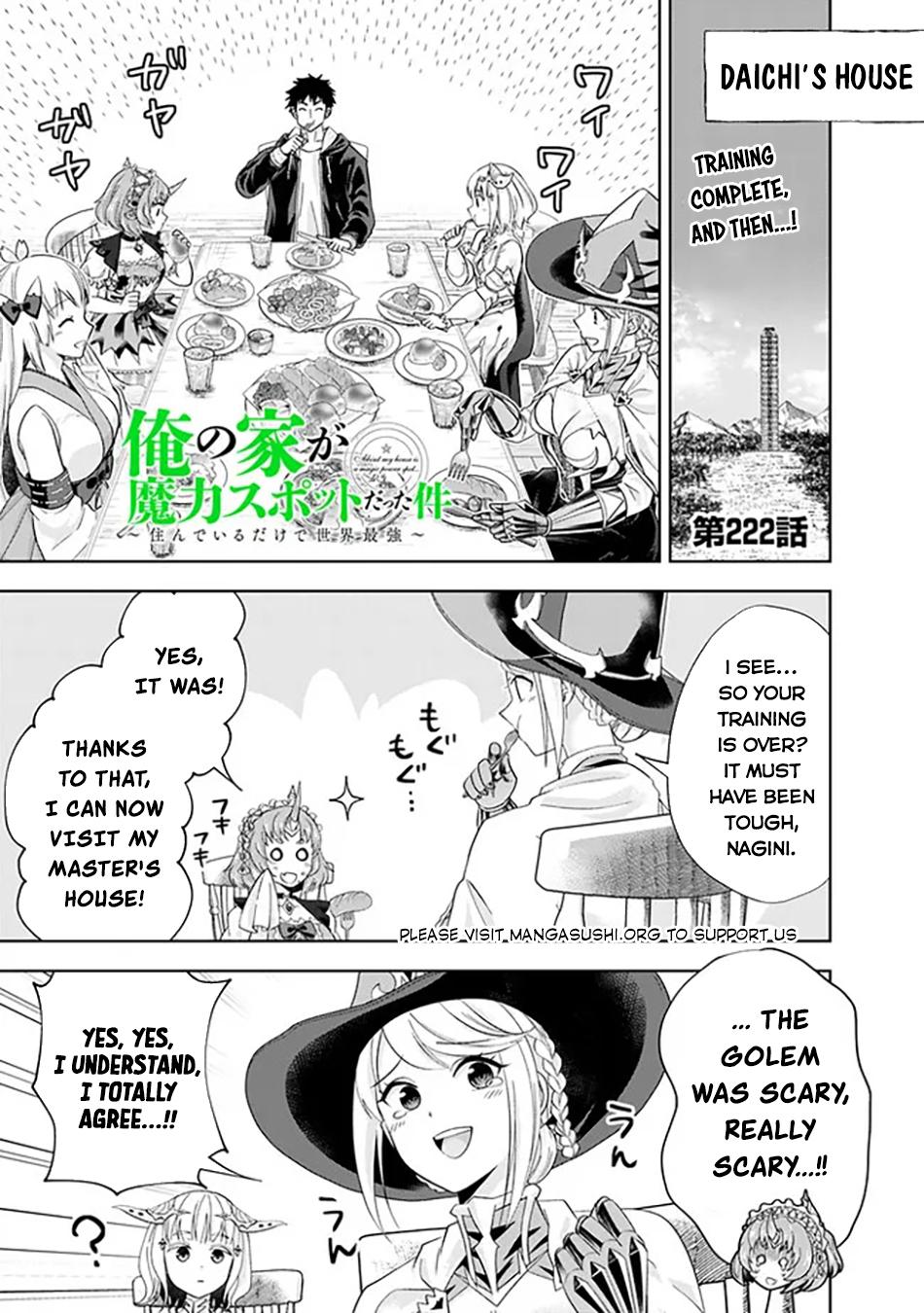 Ore no Ie ga Maryoku Spot Datta Ken: Sundeiru dake de Sekai Saikyou Chap 222 - Next Chap 223