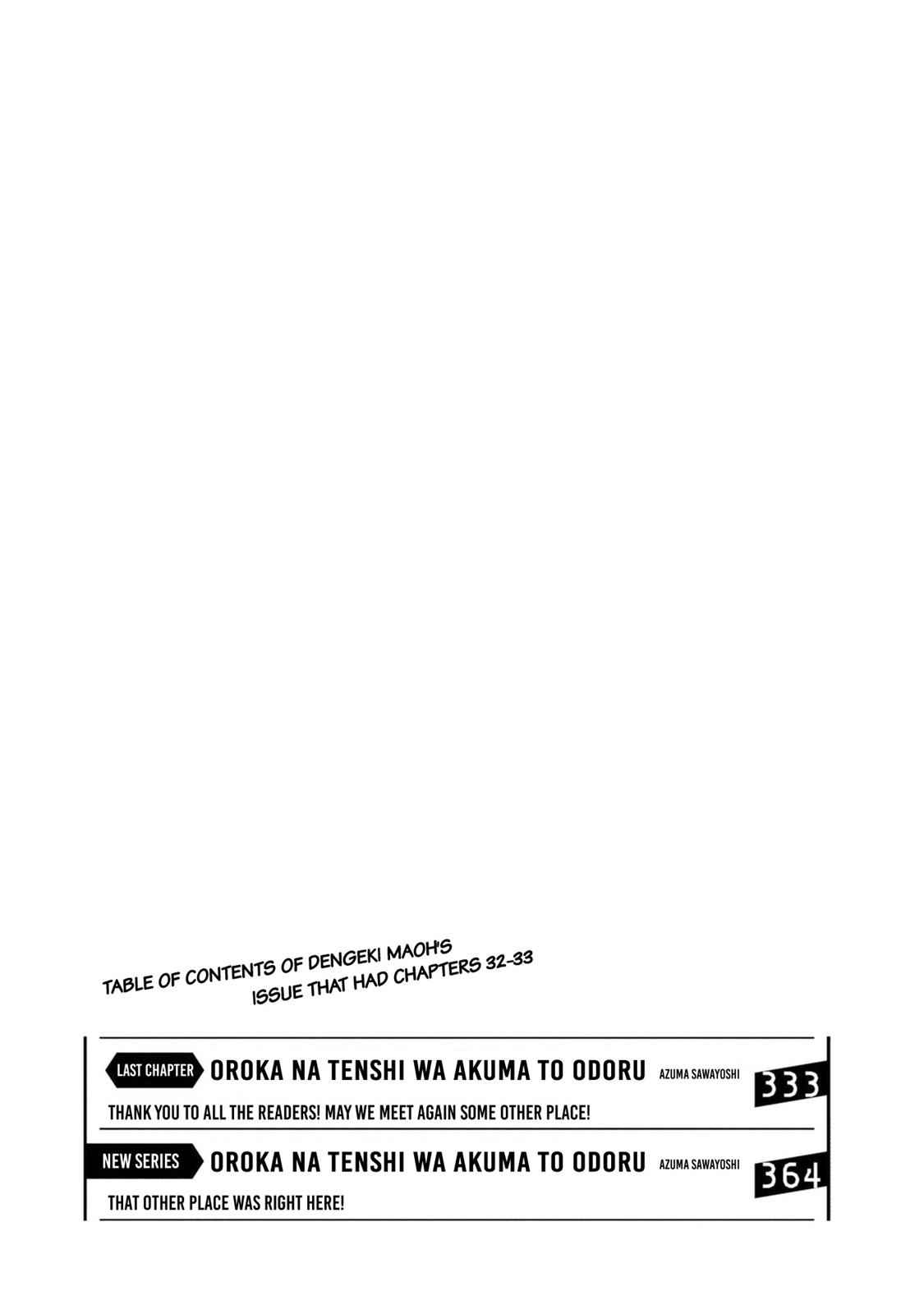 Oroka na Tenshi wa Akuma to Odoru Chap 33 - Next Chap 34