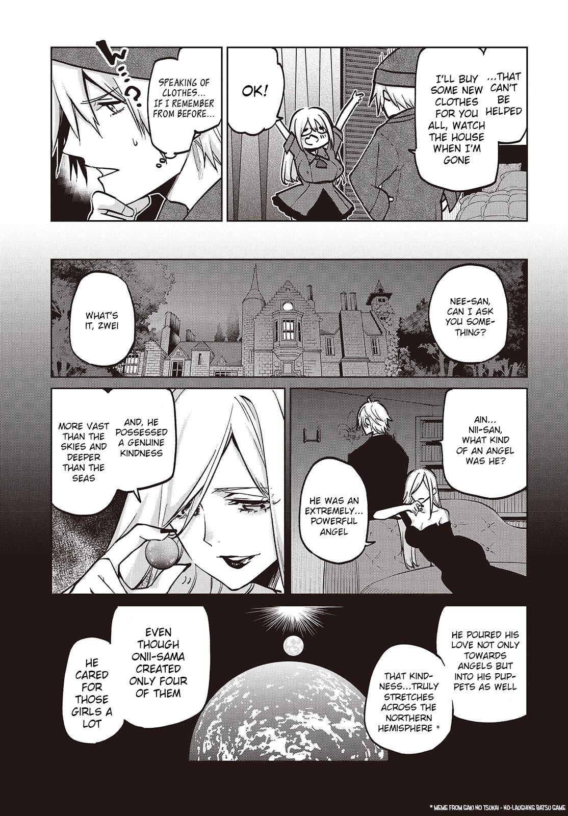 Oroka na Tenshi wa Akuma to Odoru Chap 105.5 - Next Chap 106.5