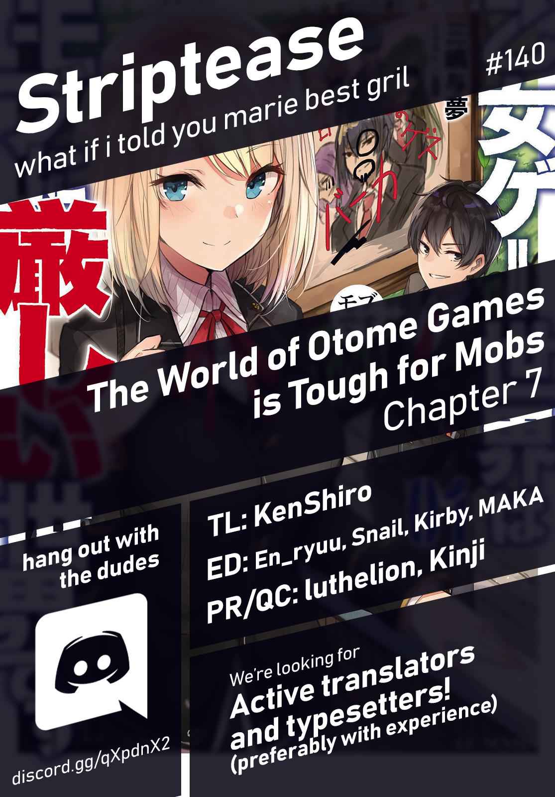 Otomege Sekai wa Mob ni Kibishii Sekai Desu Chap 7 - Next Chap 8