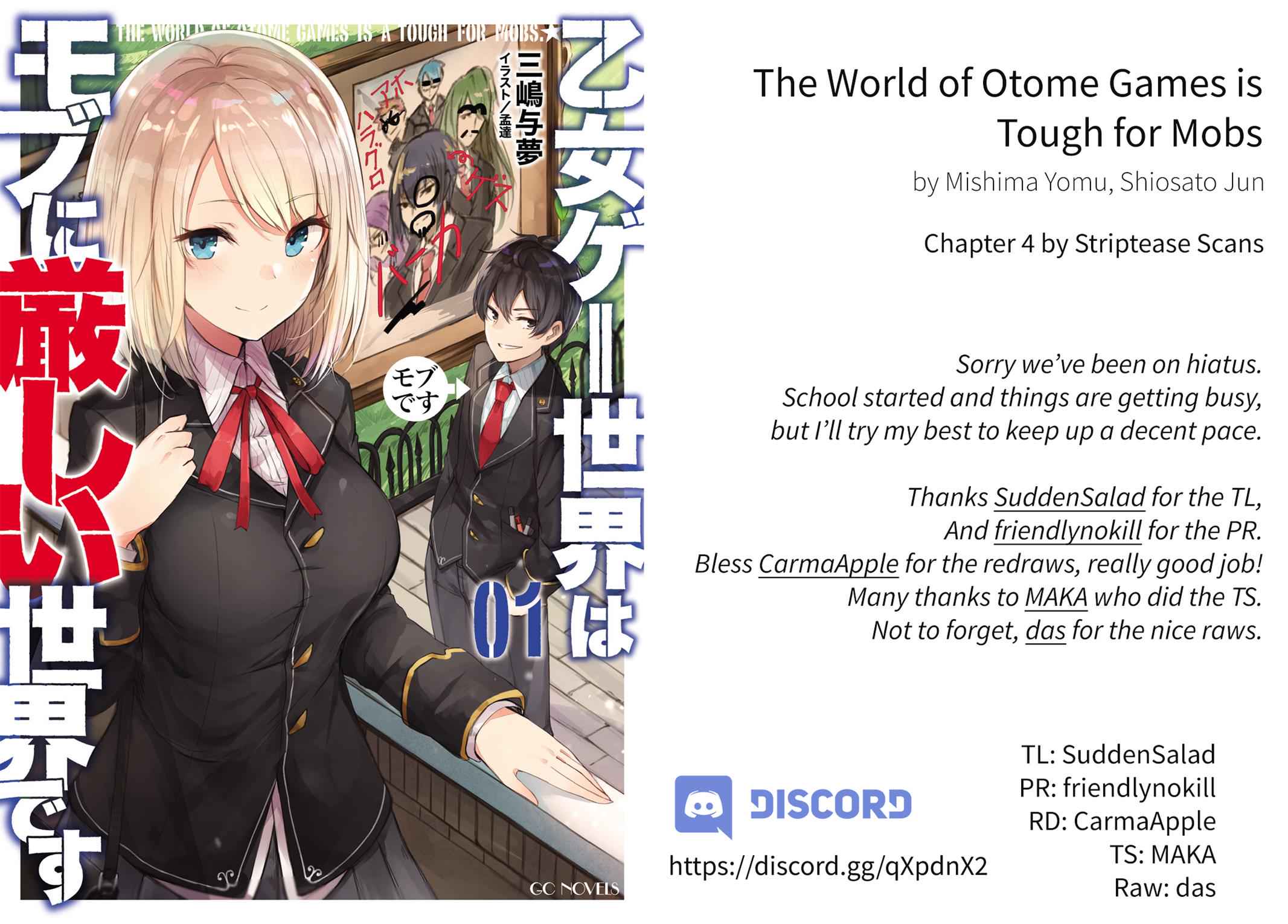 Otomege Sekai wa Mob ni Kibishii Sekai Desu Chap 4 - Next Chap 5