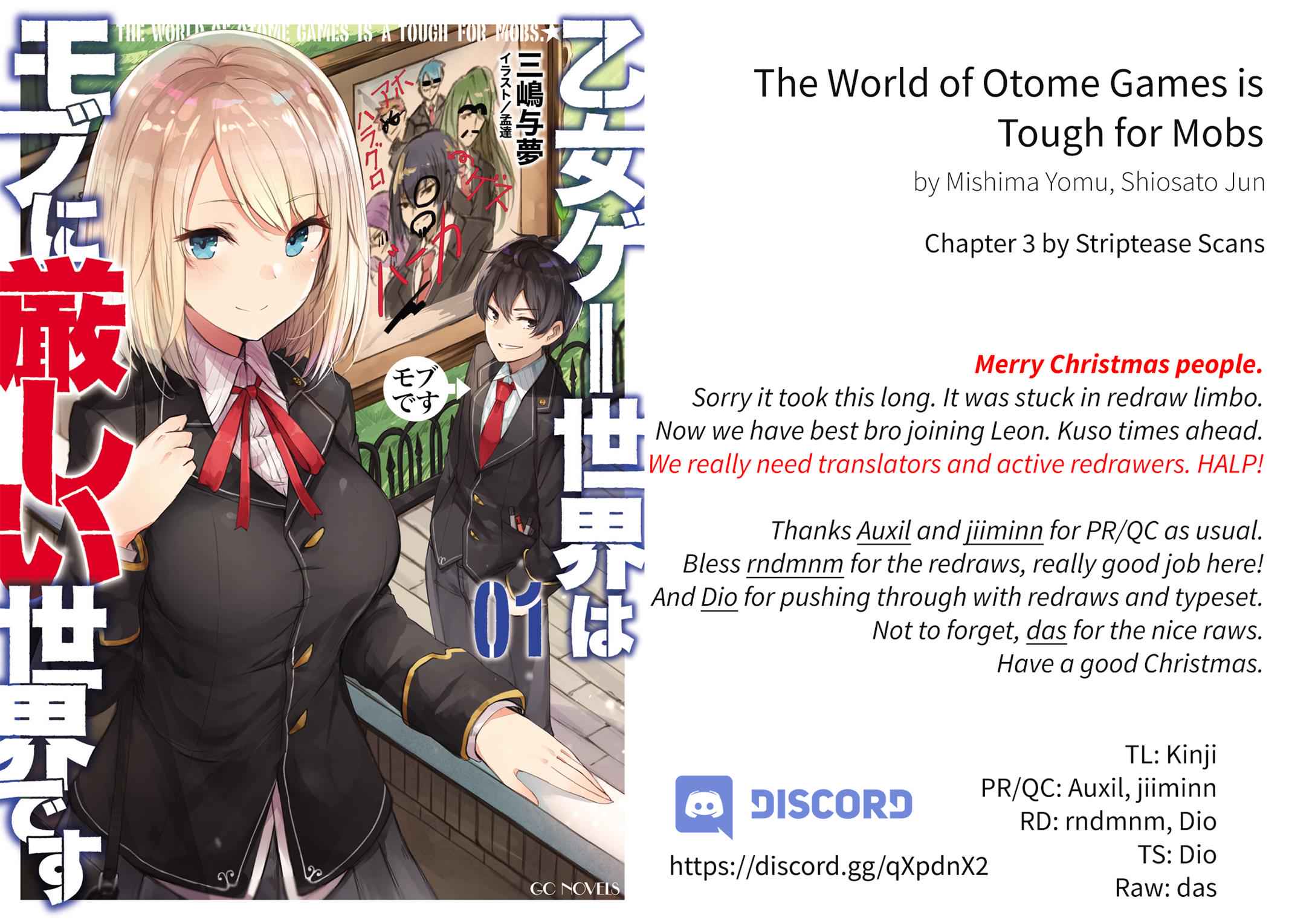 Otomege Sekai wa Mob ni Kibishii Sekai Desu Chap 3 - Next Chap 4