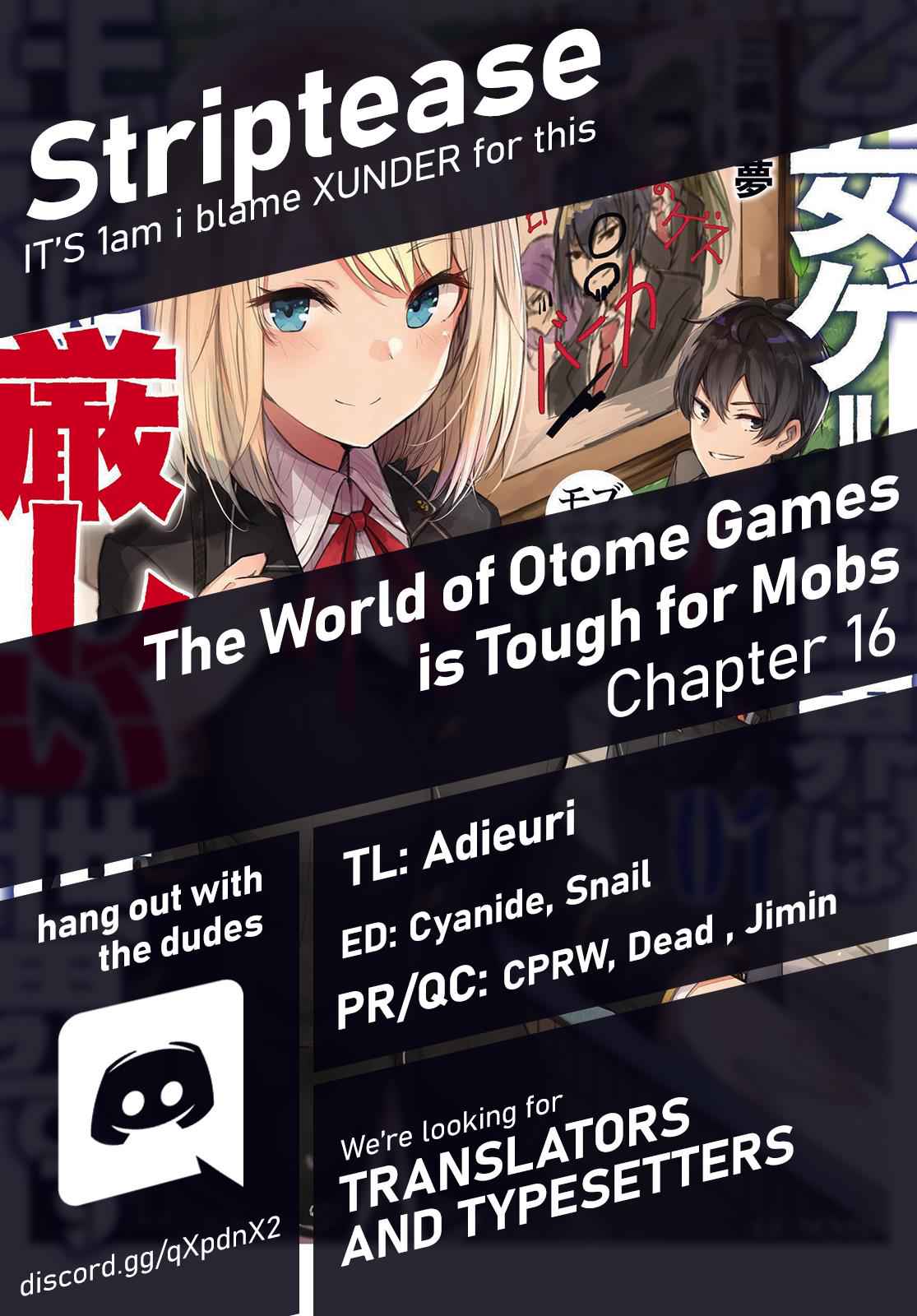 Otomege Sekai wa Mob ni Kibishii Sekai Desu Chap 16 - Next Chap 17