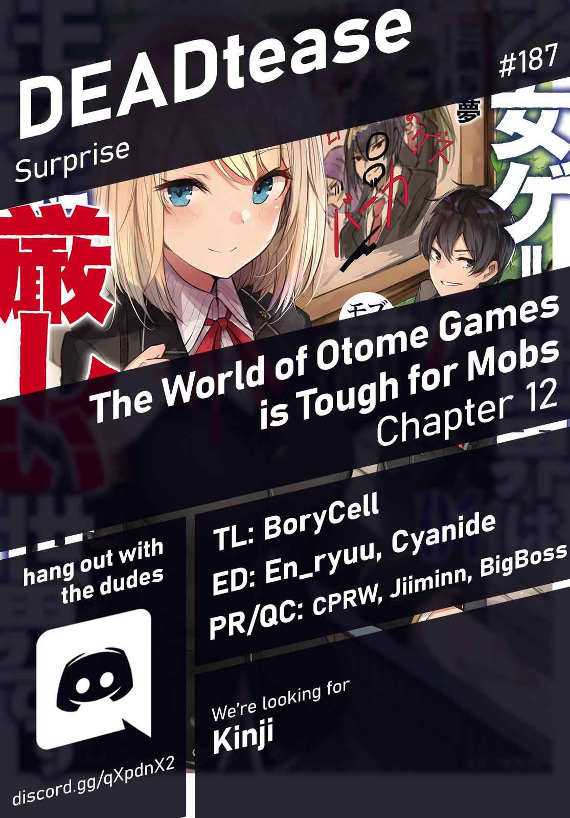 Otomege Sekai wa Mob ni Kibishii Sekai Desu Chap 12 - Next Chap 13