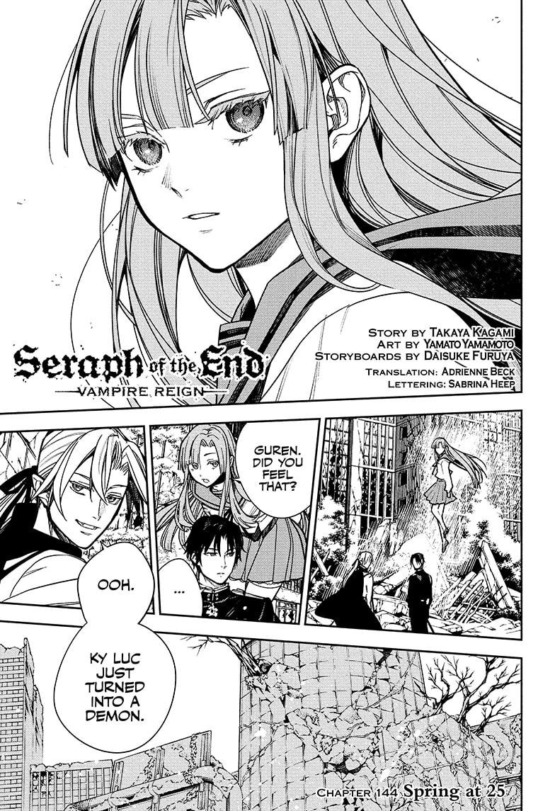 Seraph of the End: Vampire Reign Chap 144 - Next Chap 145