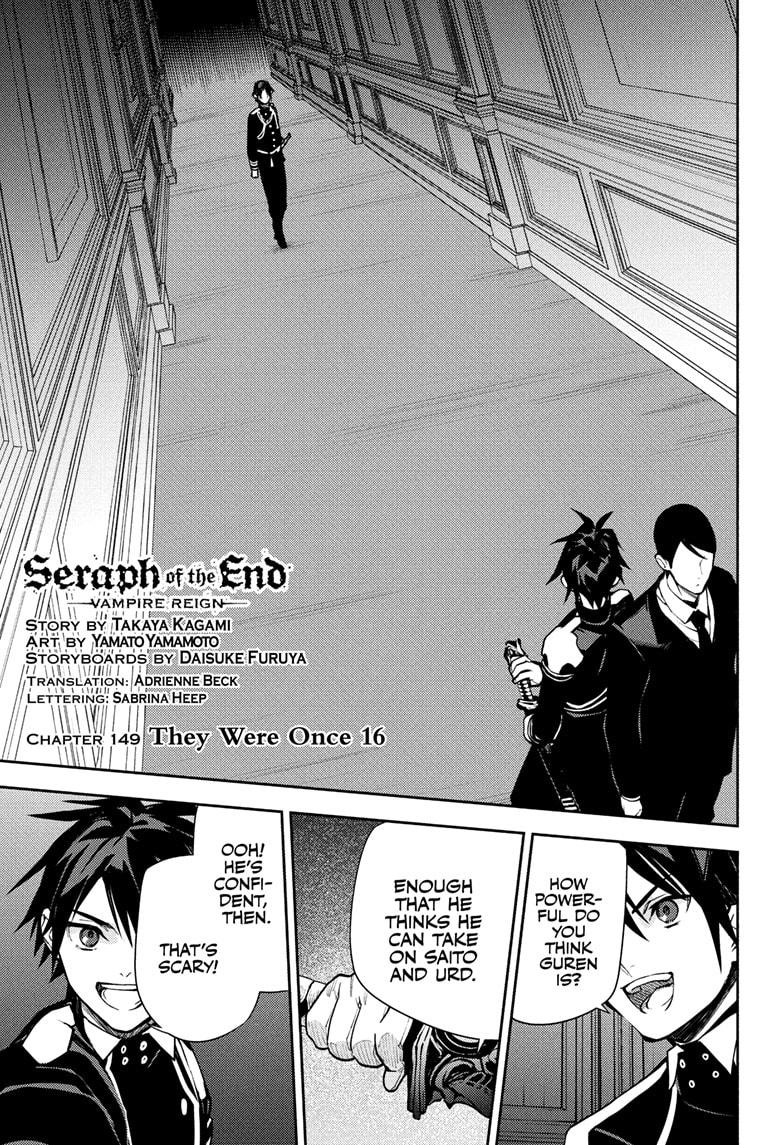 Seraph of the End: Vampire Reign Chap 149 - Next Chap 150