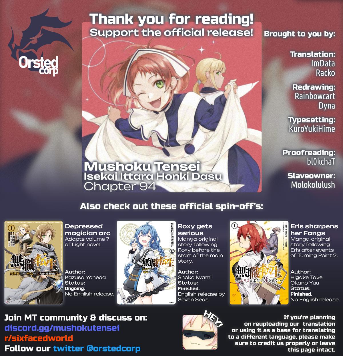 Mushoku Tensei - Jobless Reincarnation Chap 94 - Next Chap 95